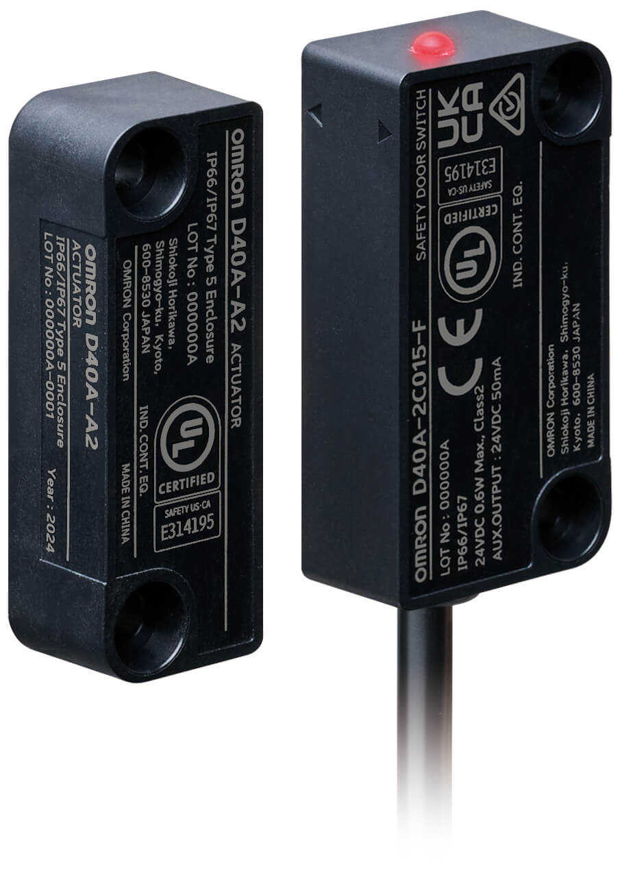 Compact non-contact door switch/flexible safety unit